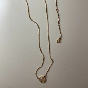Gold vera bradley small pendant necklace